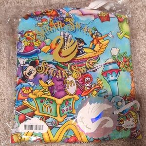 Colorful Sugar Swan Crib sheet